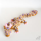 top view articulated easter dragon 3d printed flexi dragon