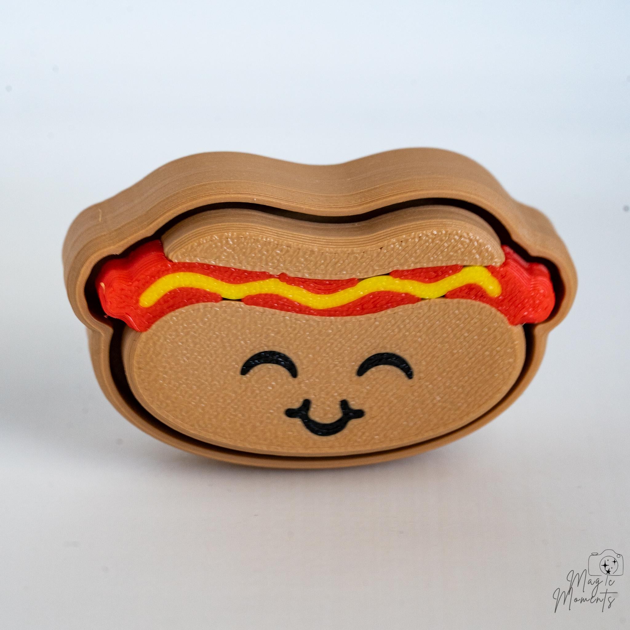 cute hotdog keychain clicker