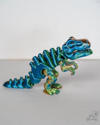 rainbow skeleton t rex figure