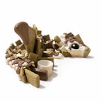 Cute dragon display figure with waffle and cream style textures