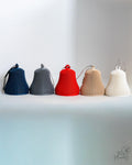 ribbed christmas bell ornaments