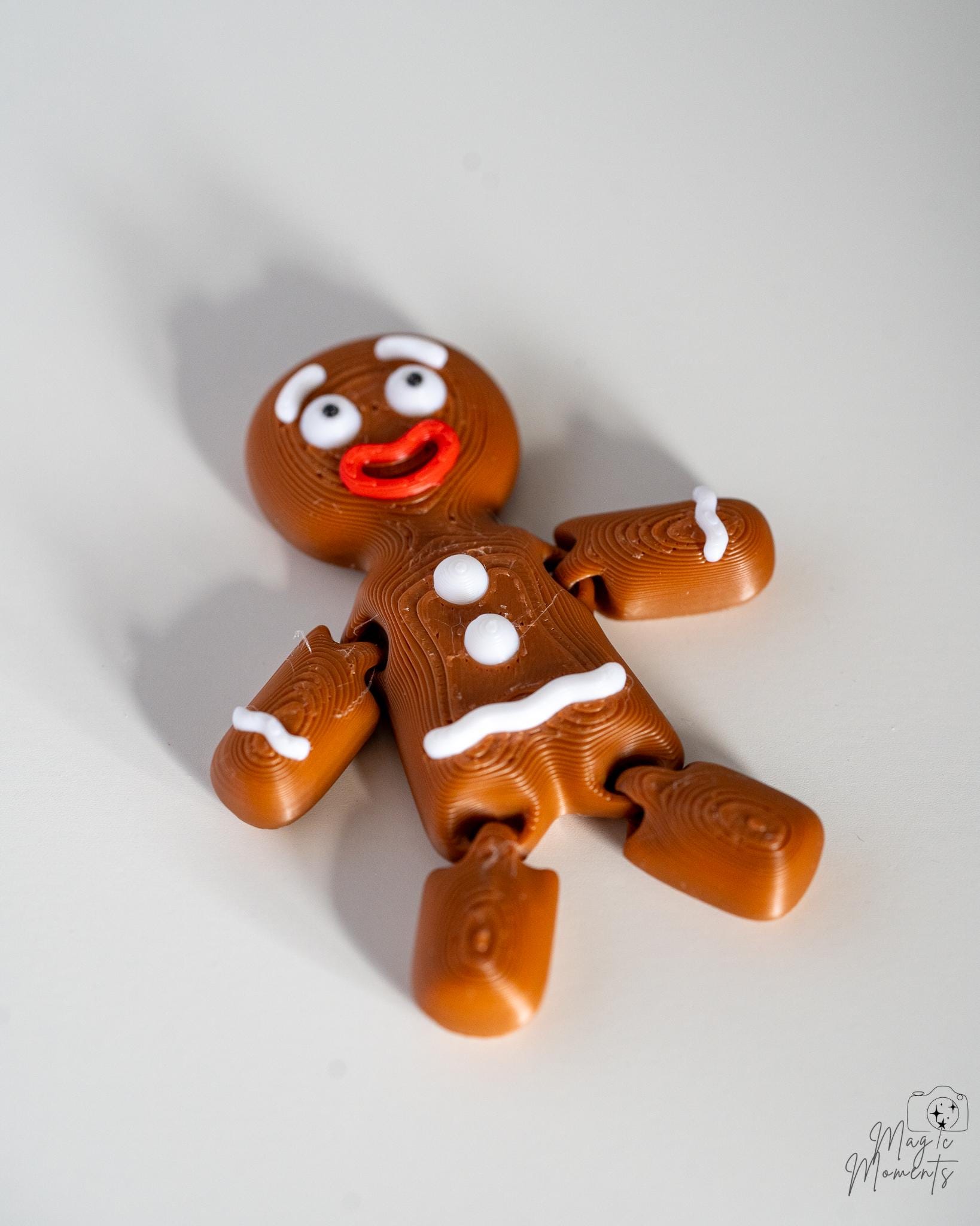 gingerbread man figurine 3d printed christmas decoration