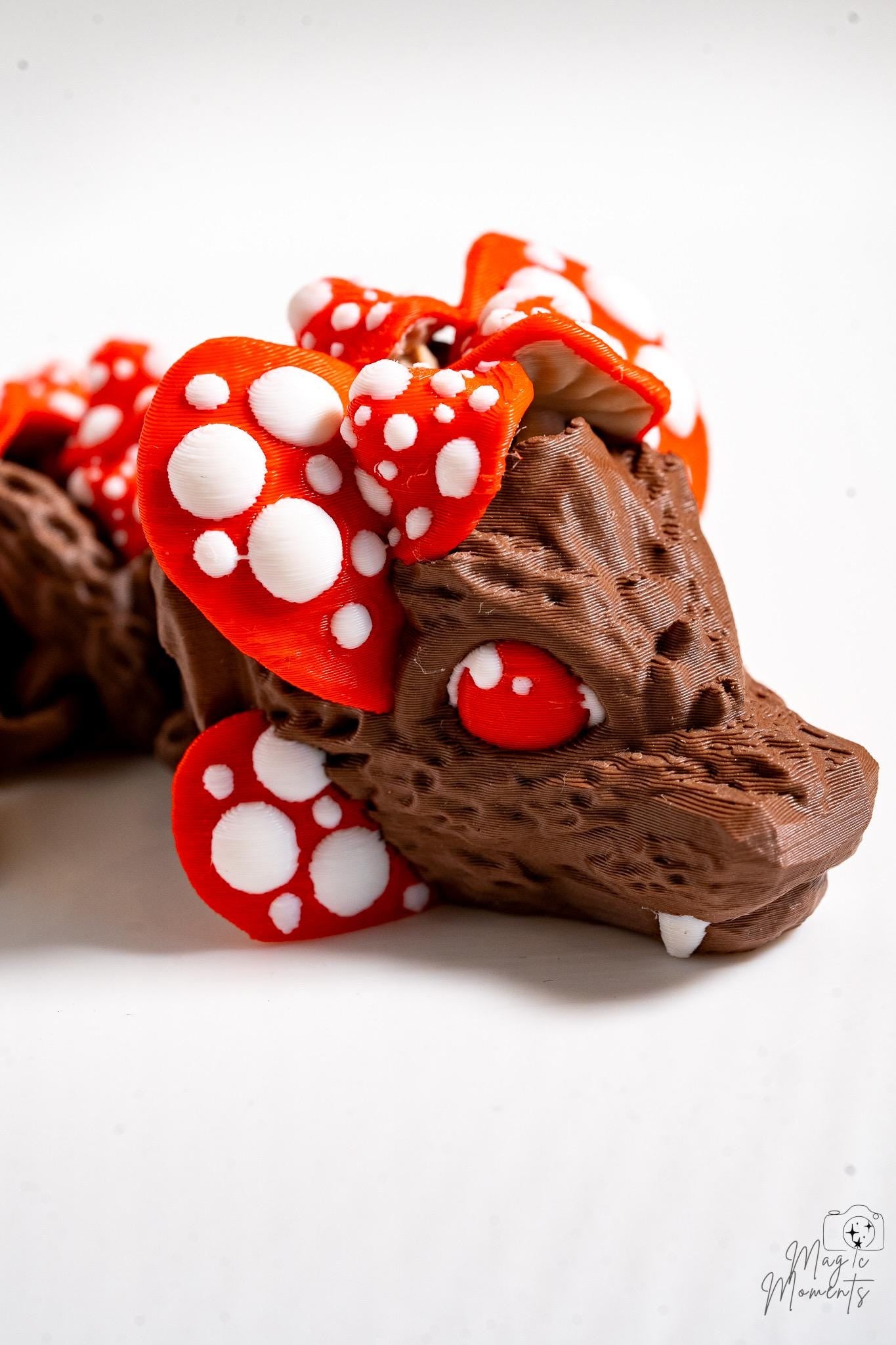 mushroom dragon articulated dragon figure