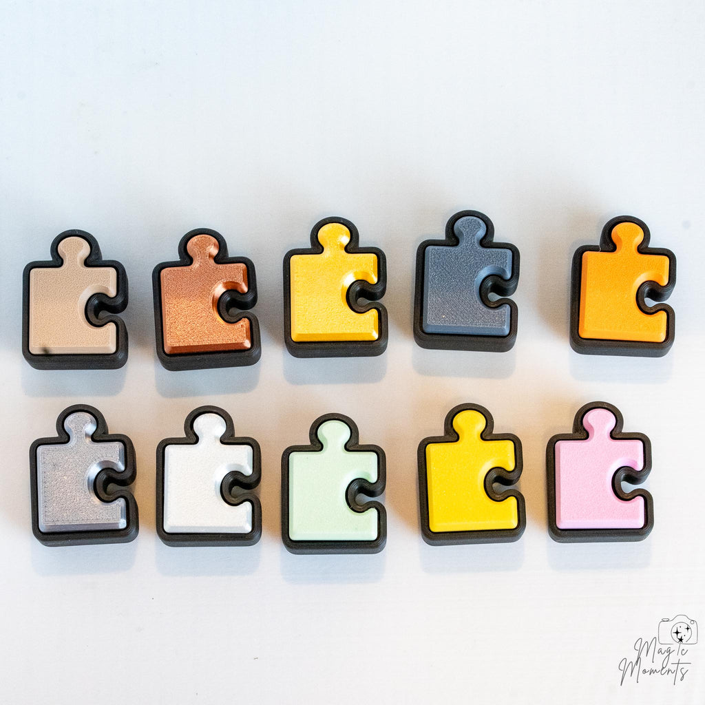 puzzle piece keychain colour options