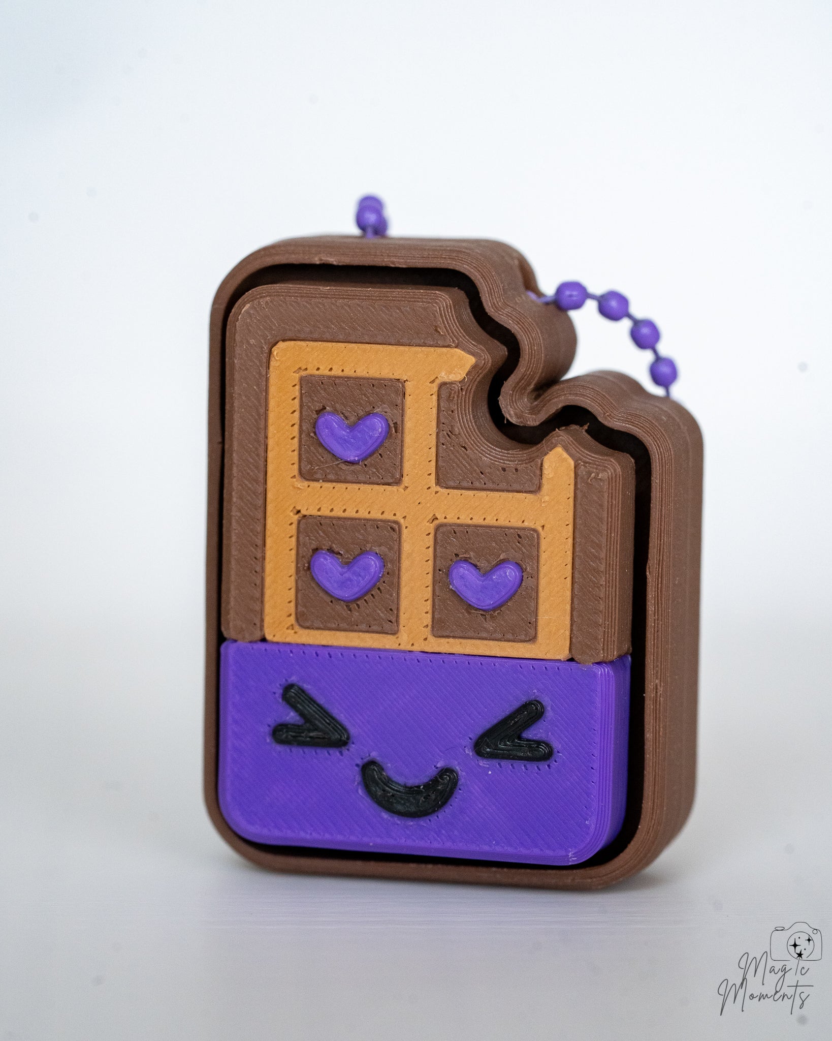 chocolate halloween clicker keychain