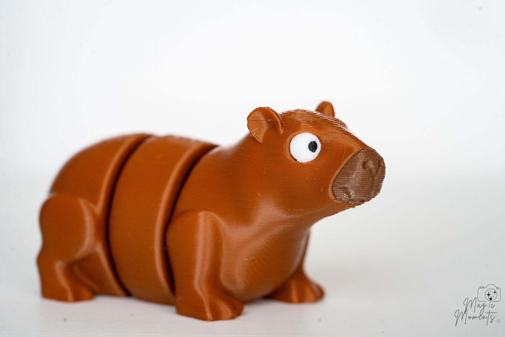 Capybara decorative figure viewed from side