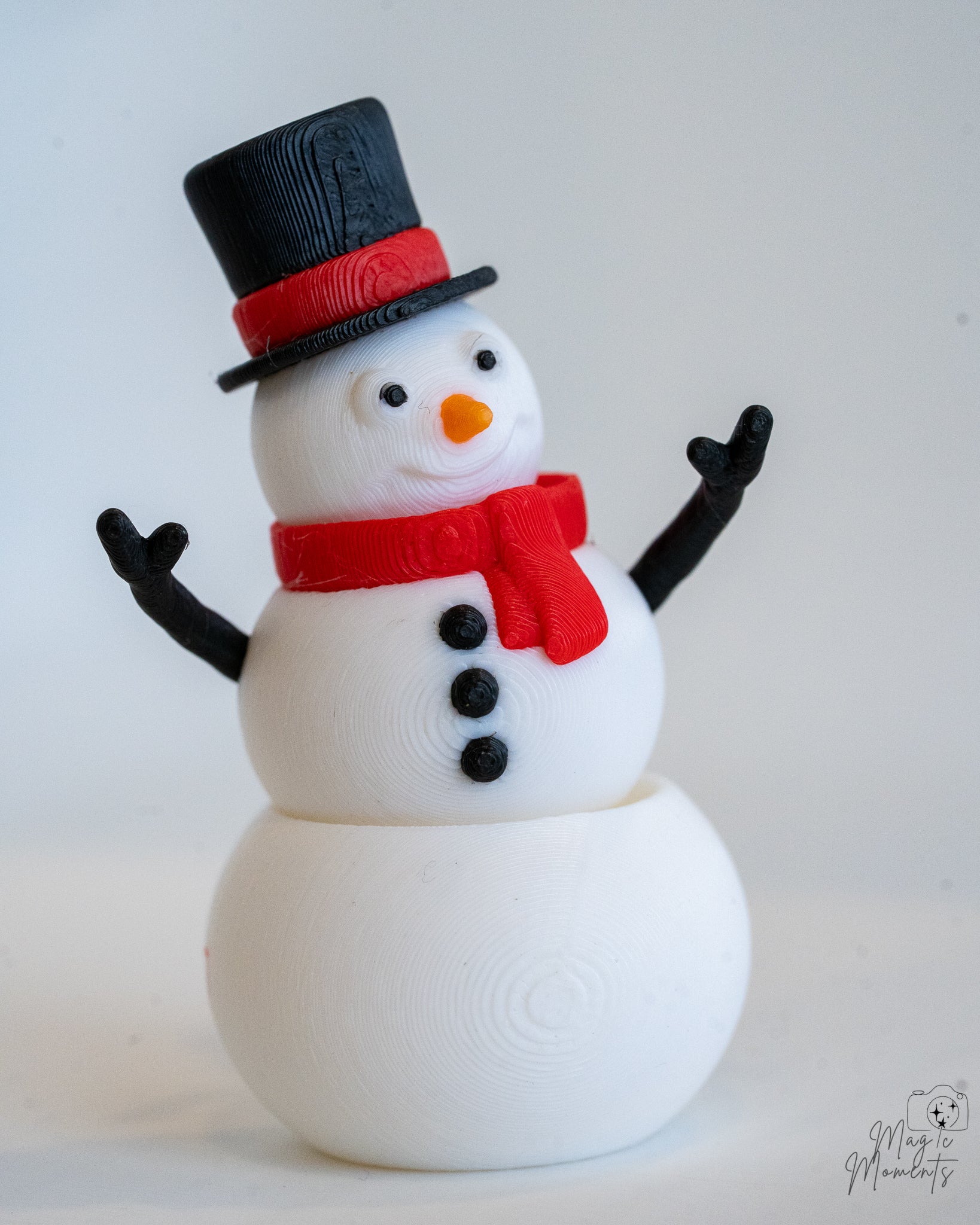 snowman figurine 3d printed