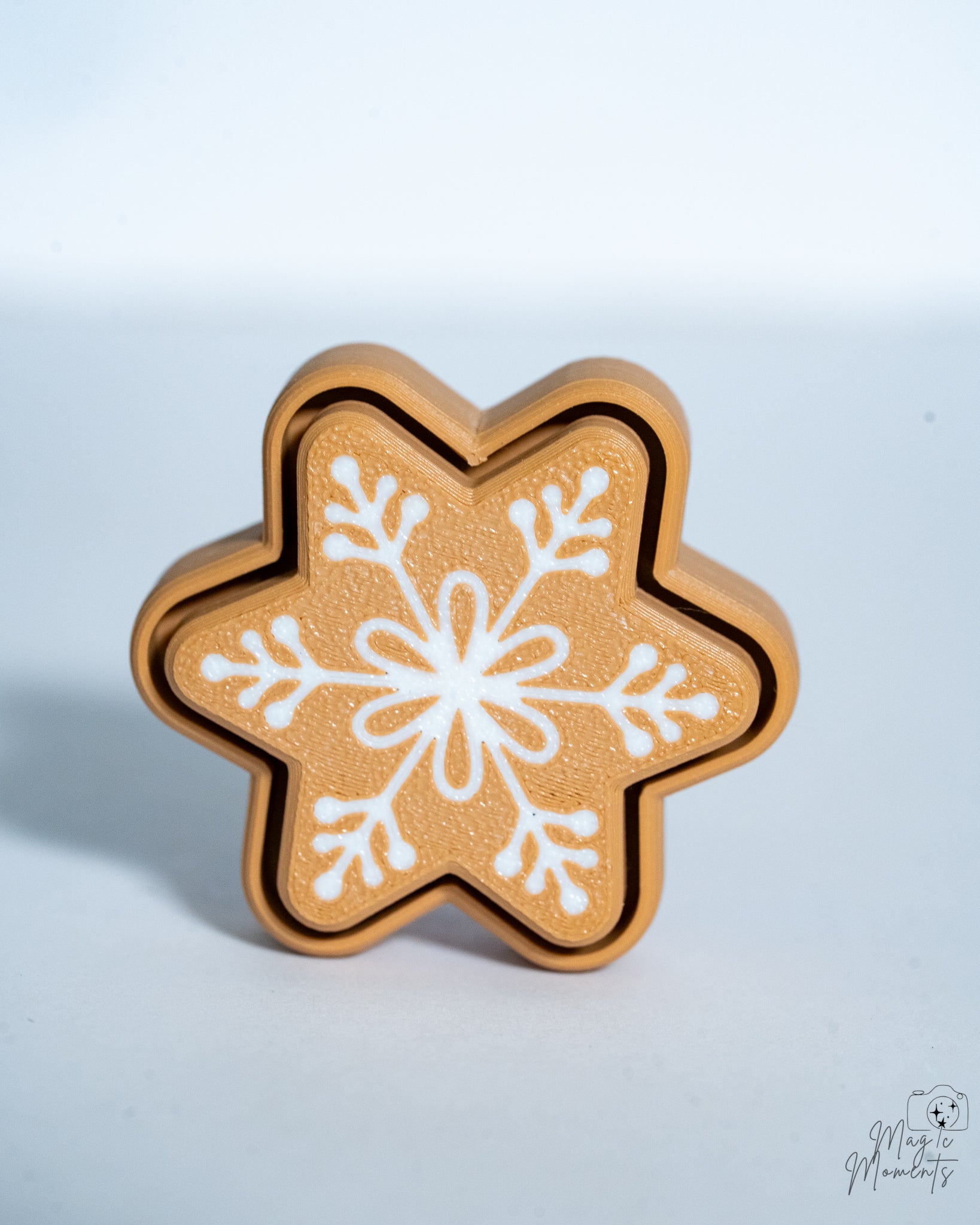 snowflake gingerbread clicker fidget