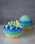pastel dragon egg with dragon