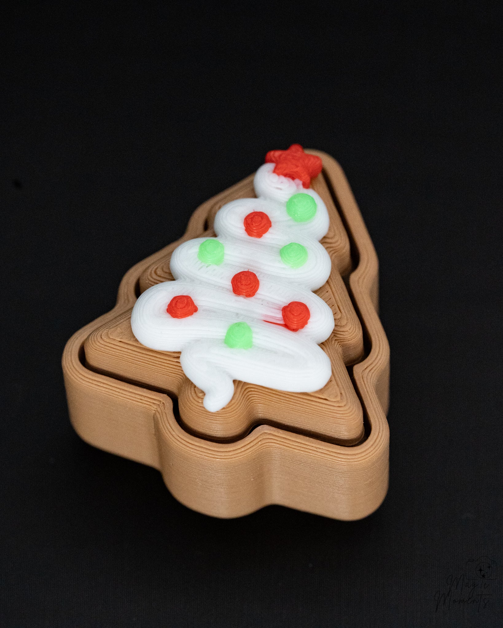 christmas tree gingerbread clicker ornament