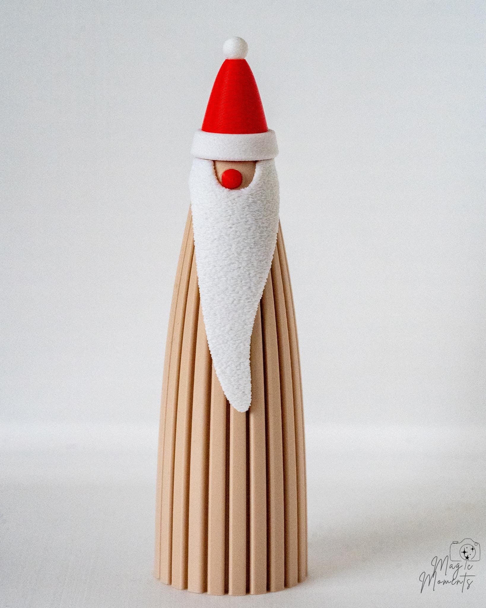 Beige Santa decoration with Scandinavian inspired design