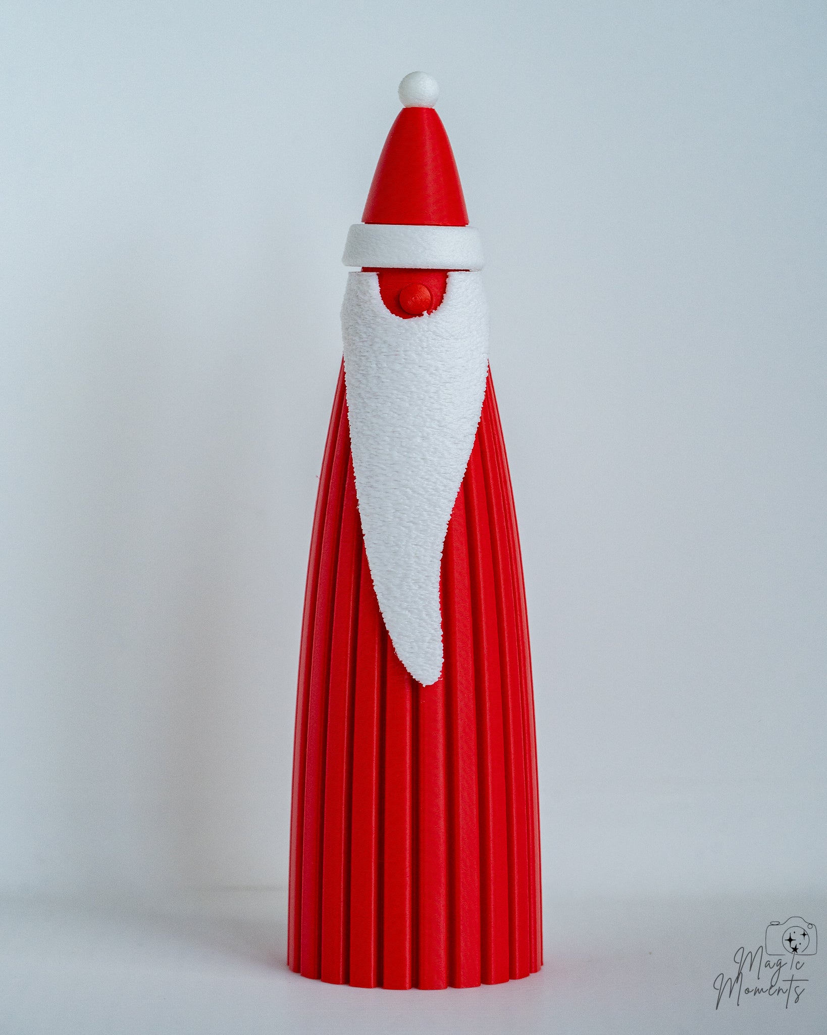 red minimalist santa figure