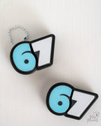 67 clicker keychain 3d printed fidget clicker number 67 keyring