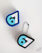 67 clicker keychain 3d printed fidget clicker number 67 keyring