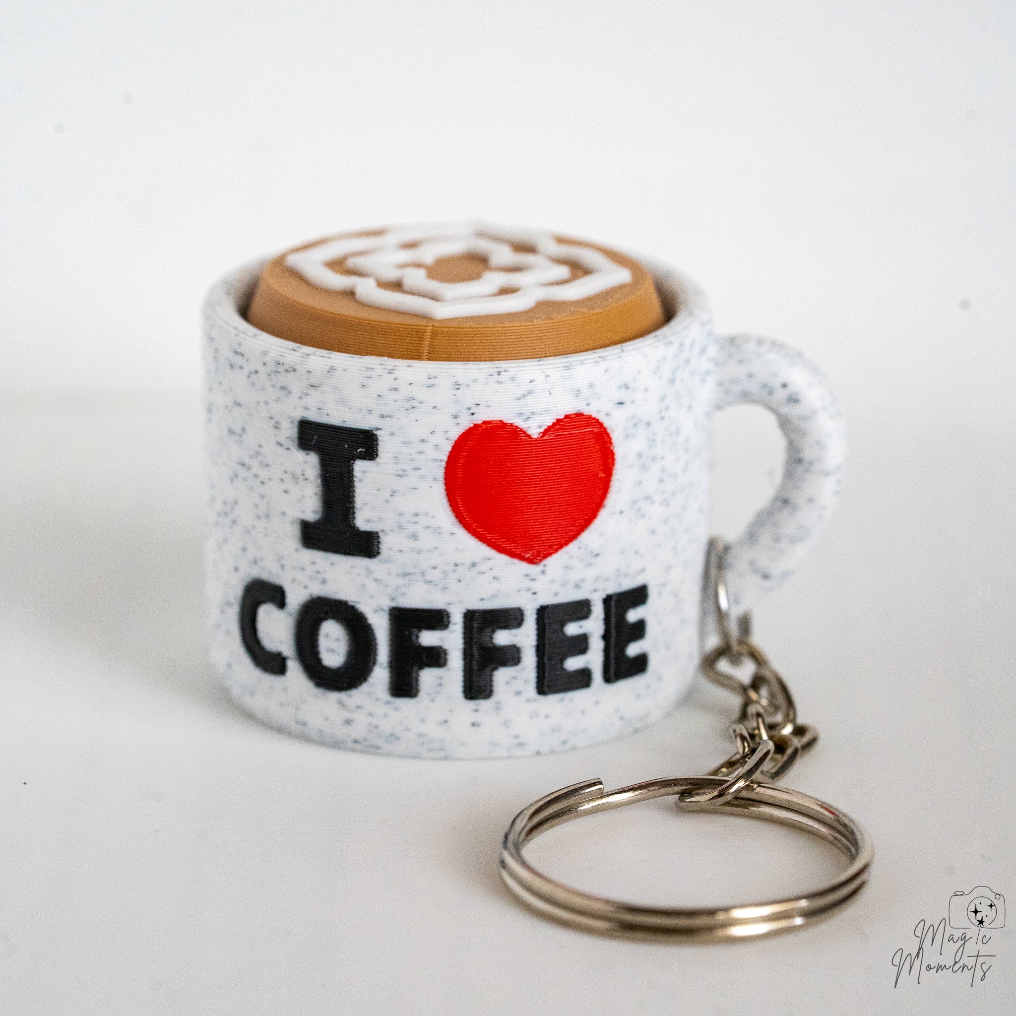 Coffee Cup Clickers - Cute 3D Printed Keychain Decorations