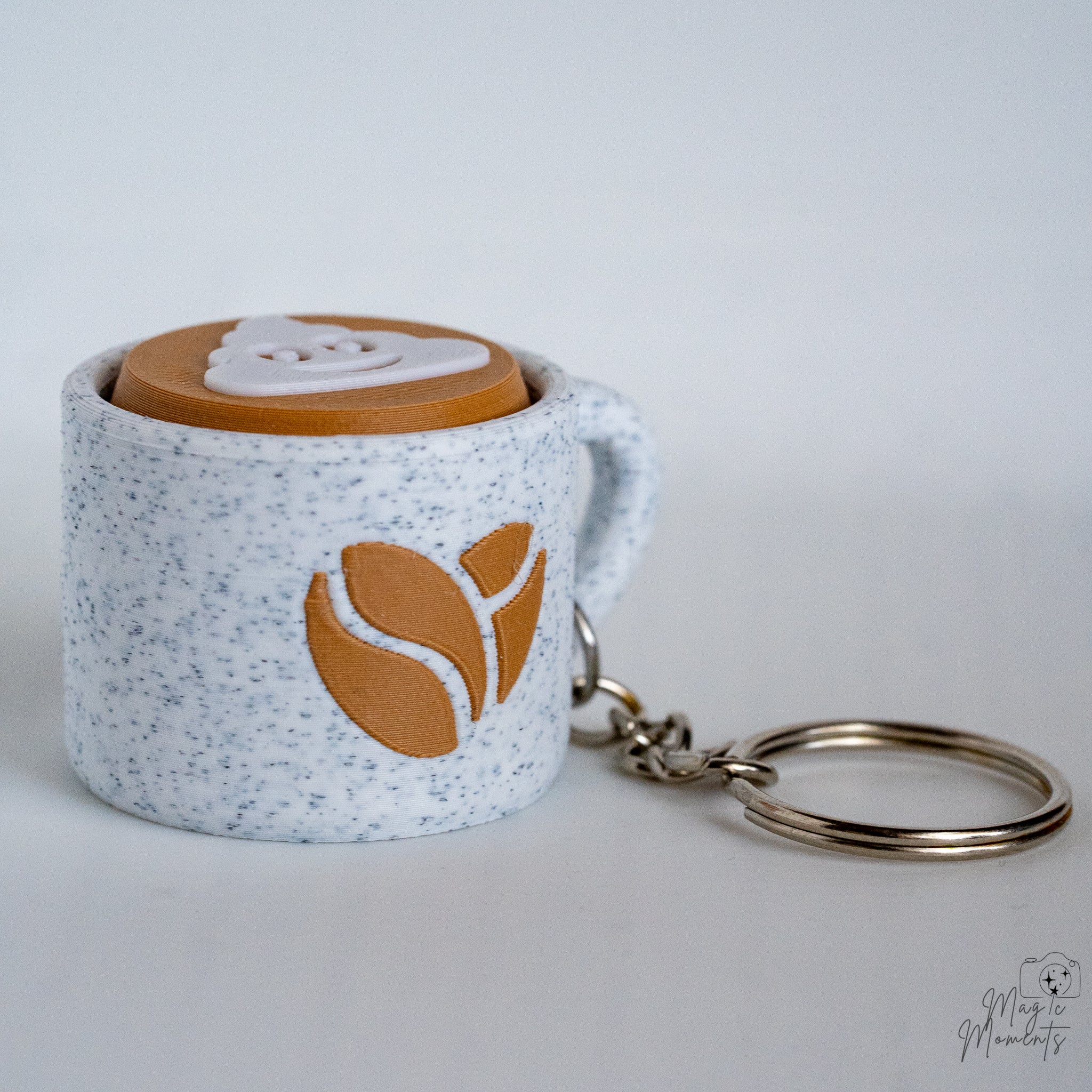 Coffee Cup Clickers - Cute 3D Printed Keychain Decorations