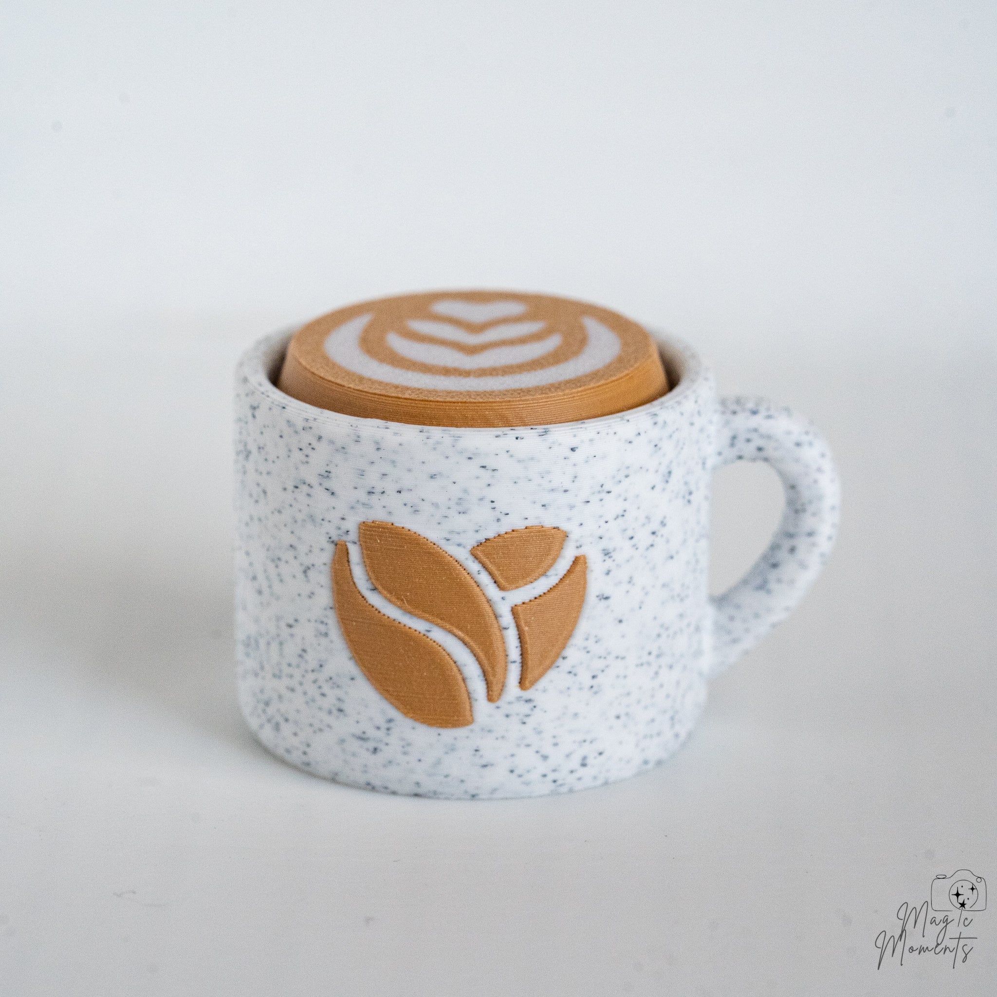 Coffee Cup Clickers - Cute 3D Printed Keychain Decorations