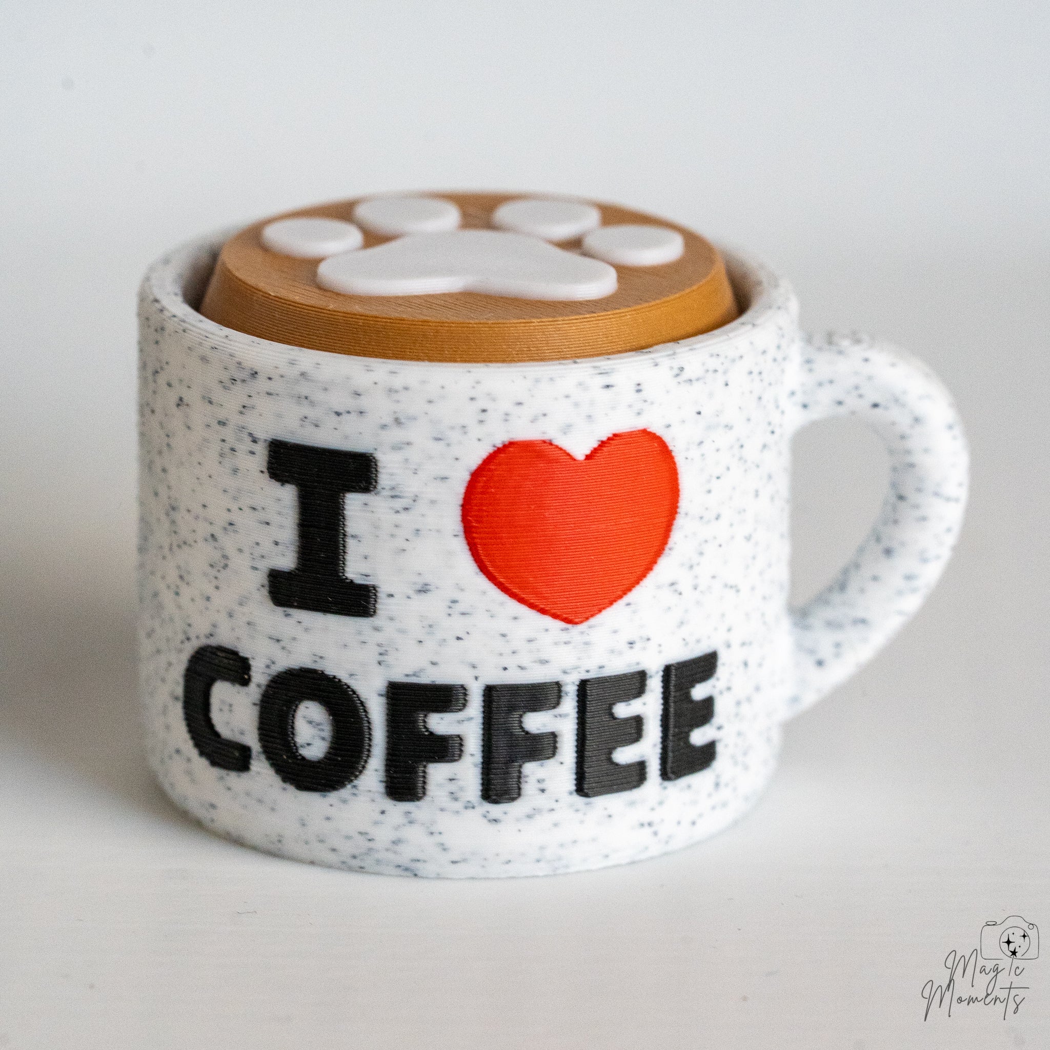 Coffee Cup Clickers - Cute 3D Printed Keychain Decorations