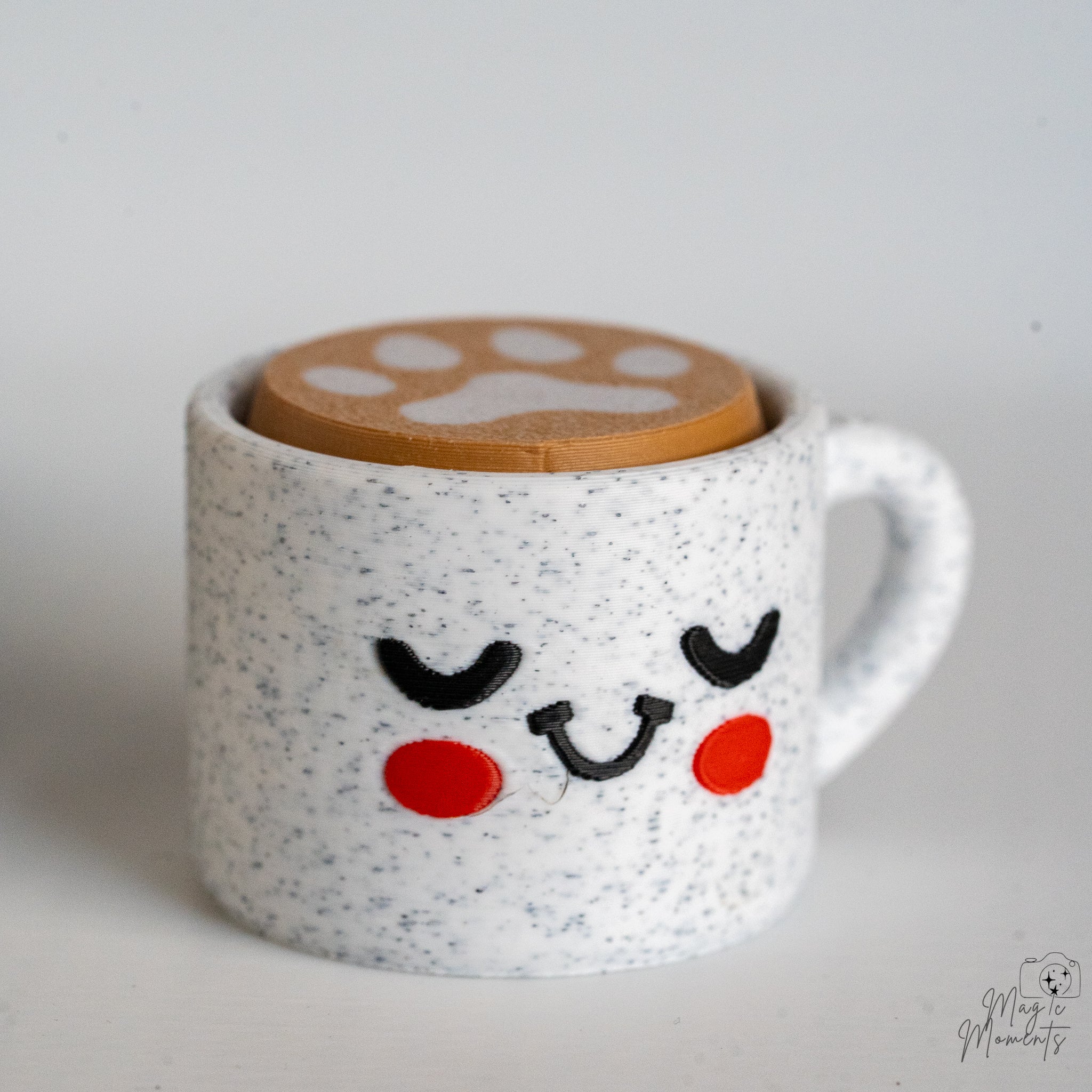 Coffee Cup Clickers - Cute 3D Printed Keychain Decorations