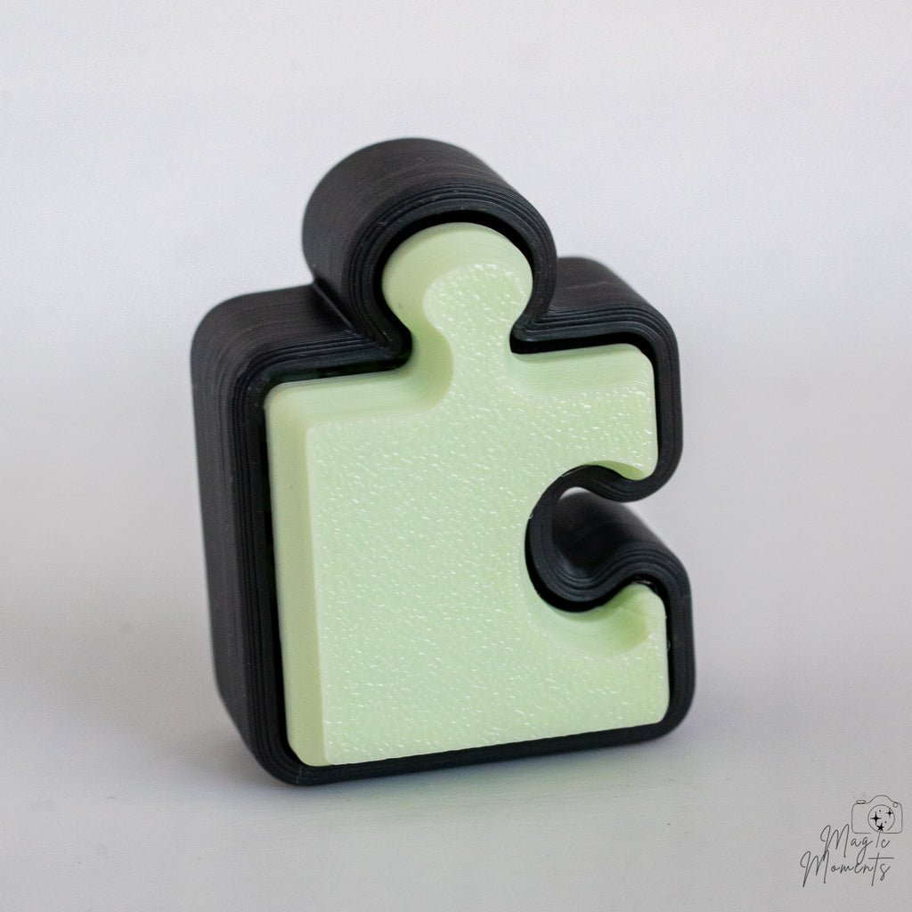 mint green puzzle piece clicker