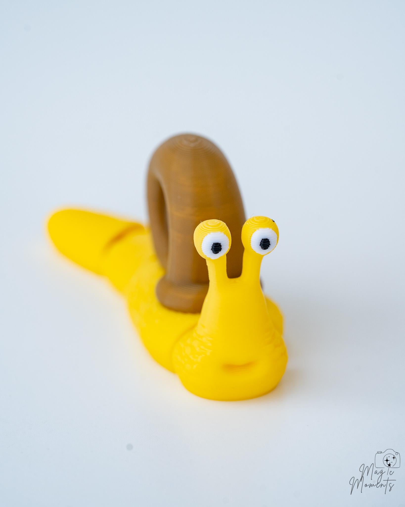 snail figurine 3d printed cute garden creature