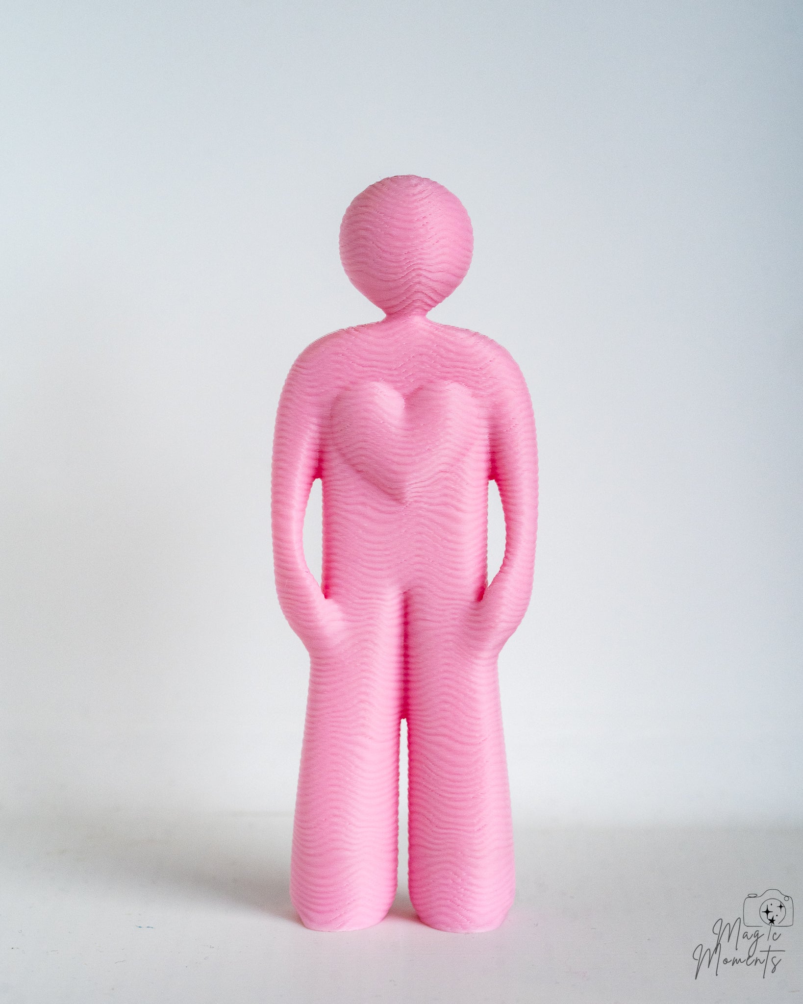 pink minimalist decor figure