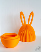 Orange Easter egg container with removable base