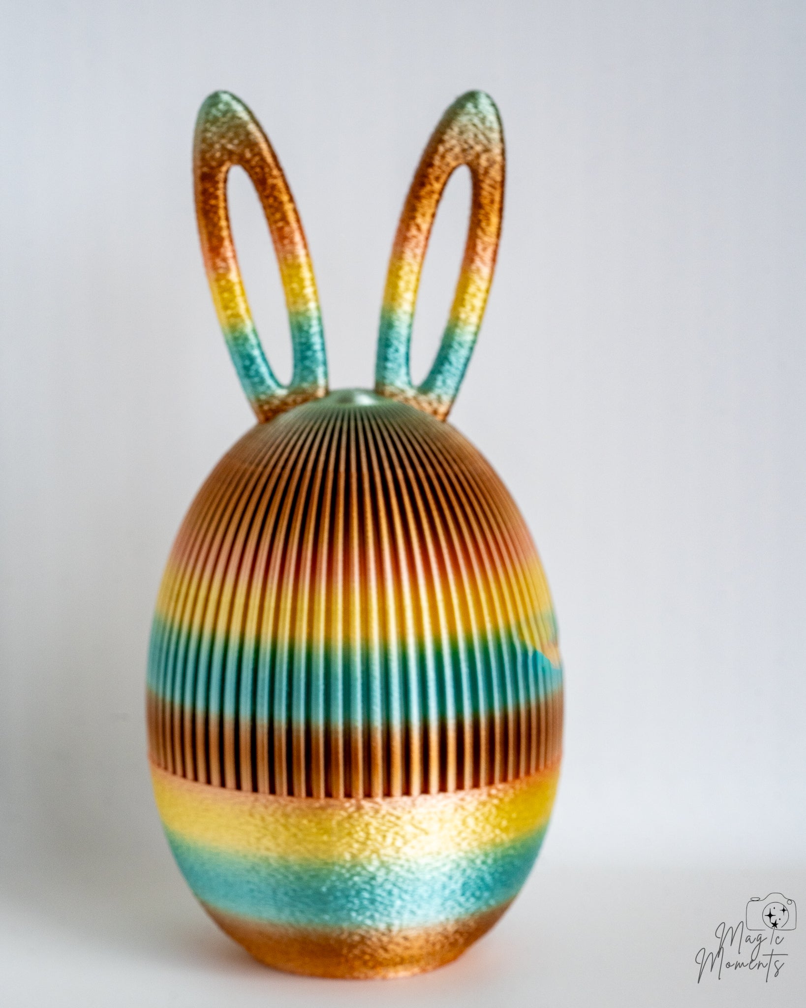 Bunny Egg Container - 3D Printed Easter Rabbit Treat Holder Decor