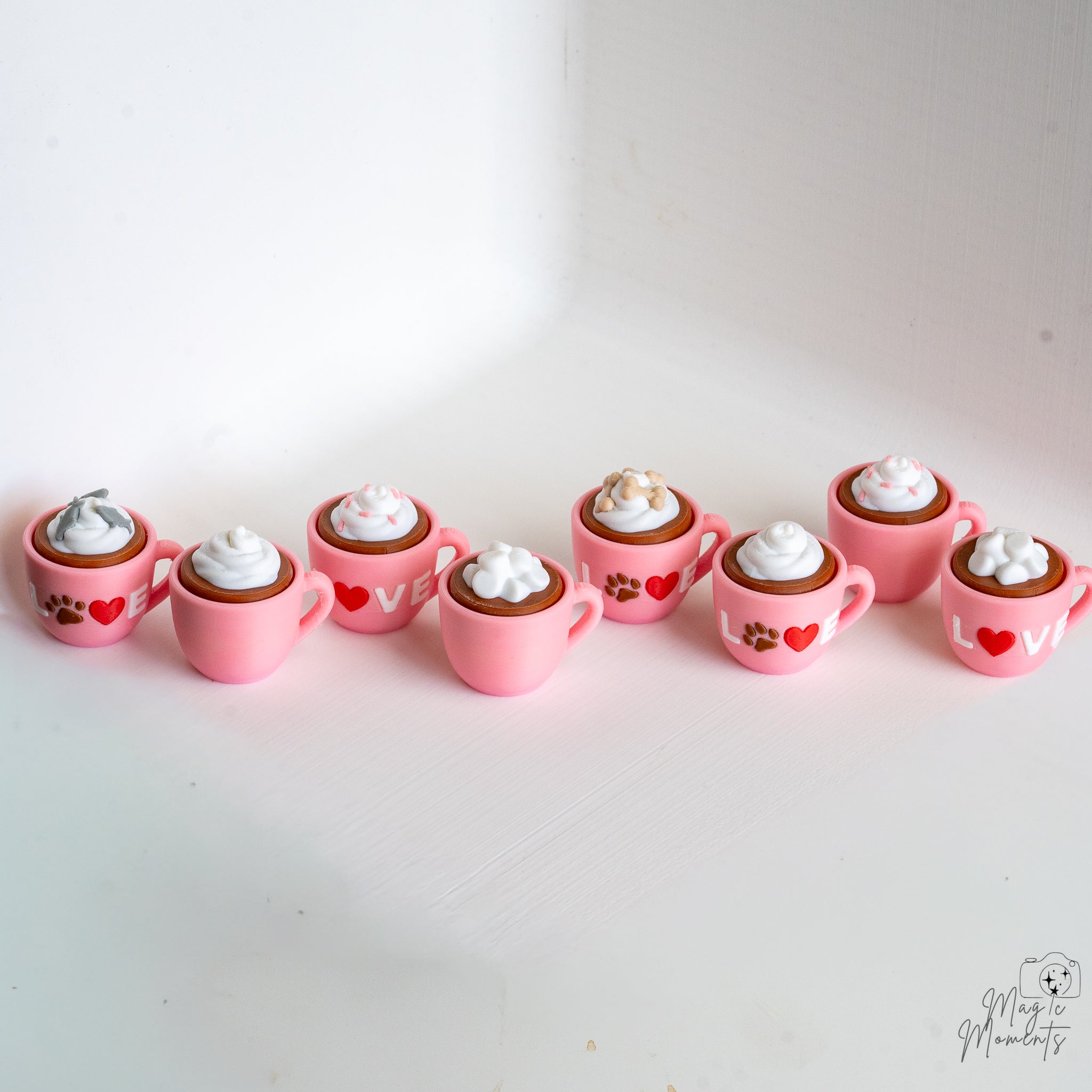 cute coffee cup collection 3d printed mug clickers