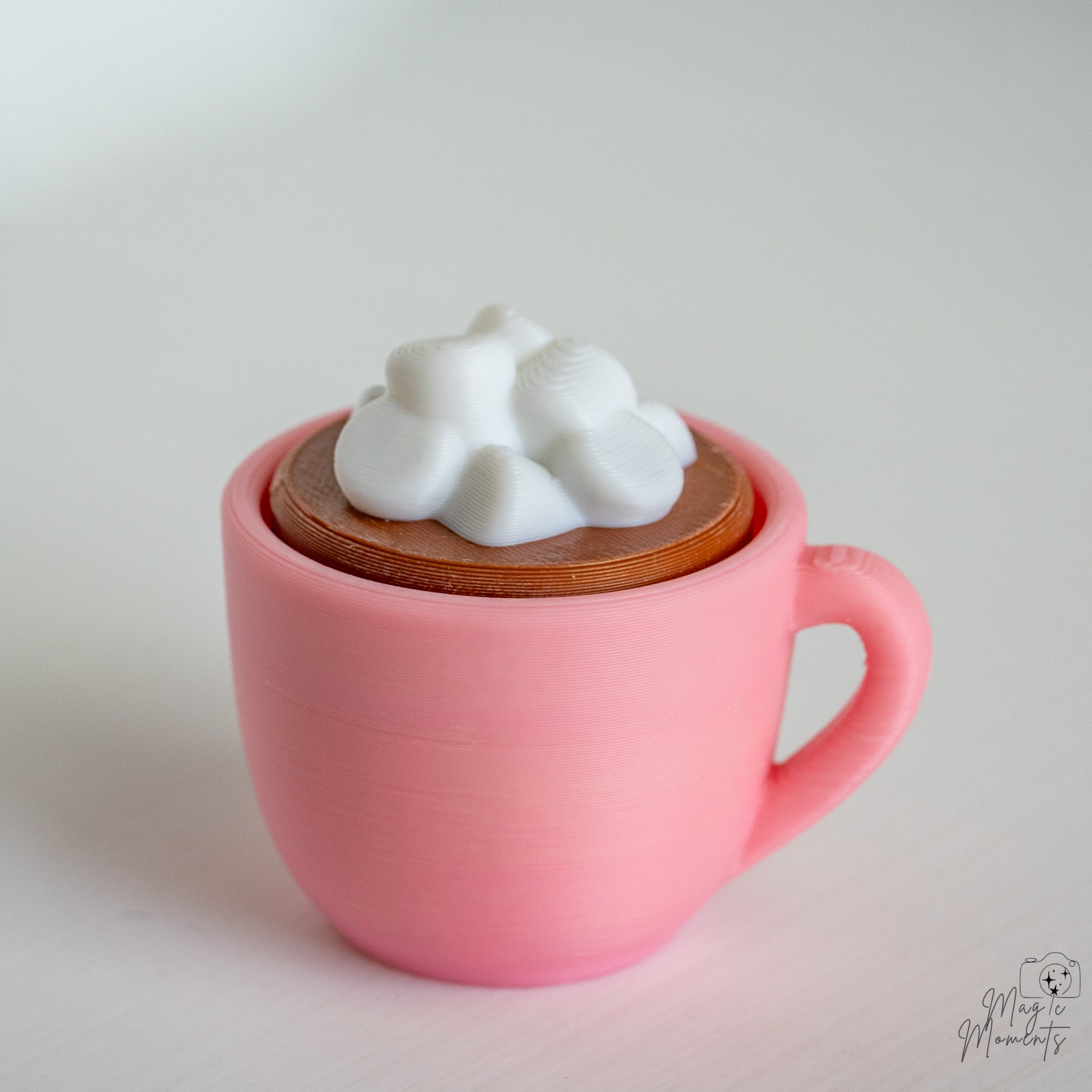 mini pink coffee mug 3d printed clicker