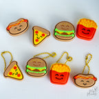cute fast food keychains set