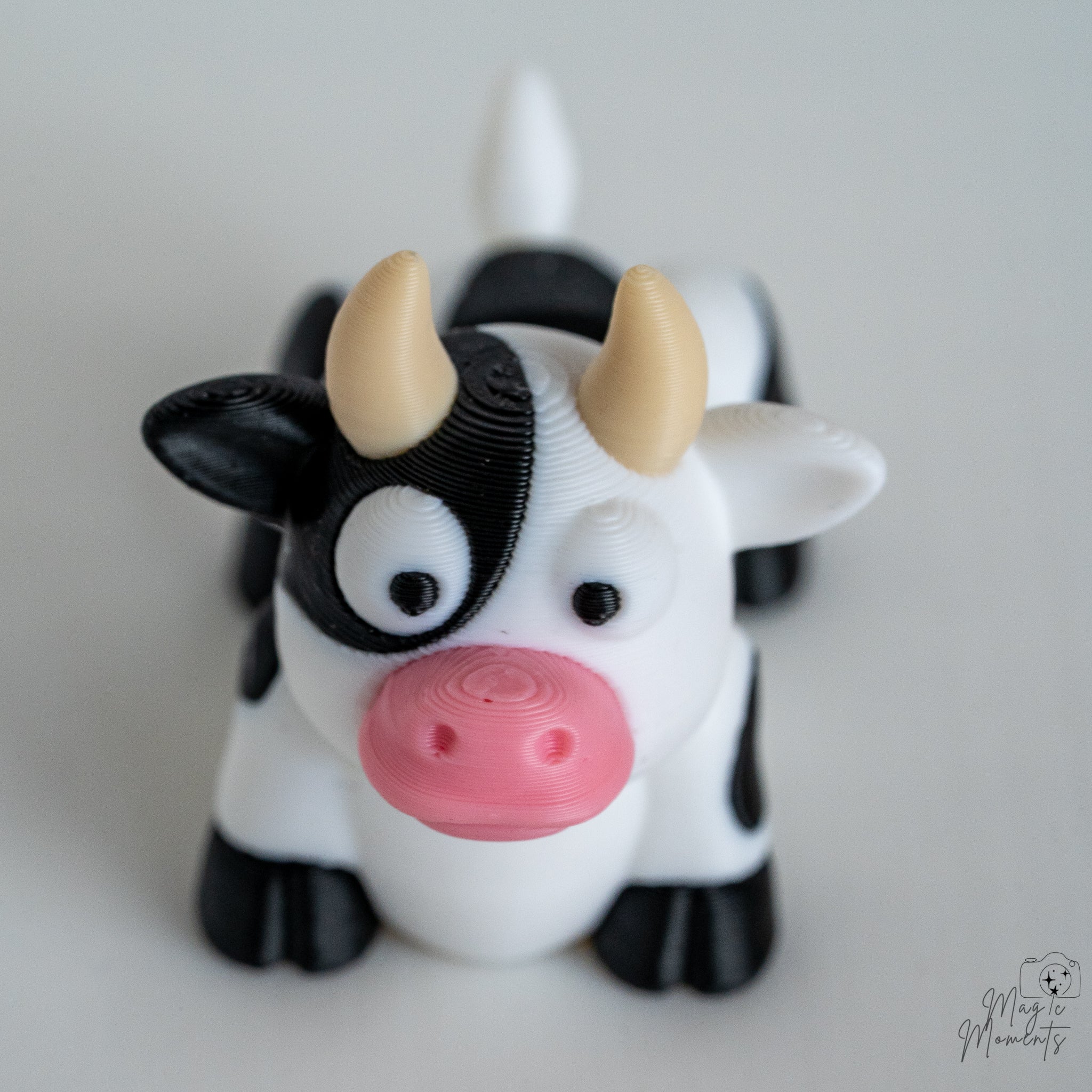 cow figurine 3d printed farm animal