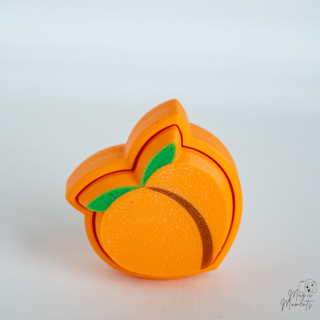 peach keychain 3d printed emoji clicker