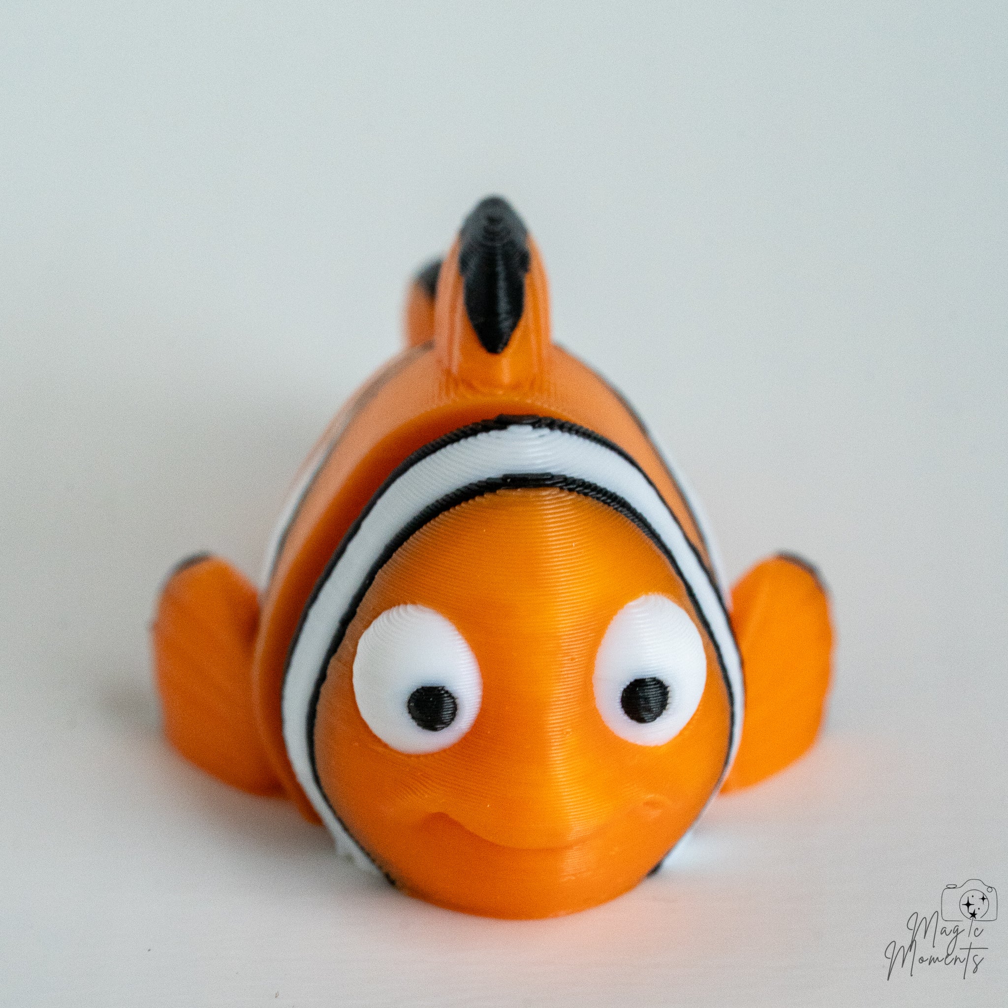Articulated Fish Set - Koi, Salmon & Clownfish 3D Printed Decor