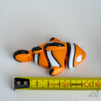 Articulated Fish Set - Koi, Salmon & Clownfish 3D Printed Decor