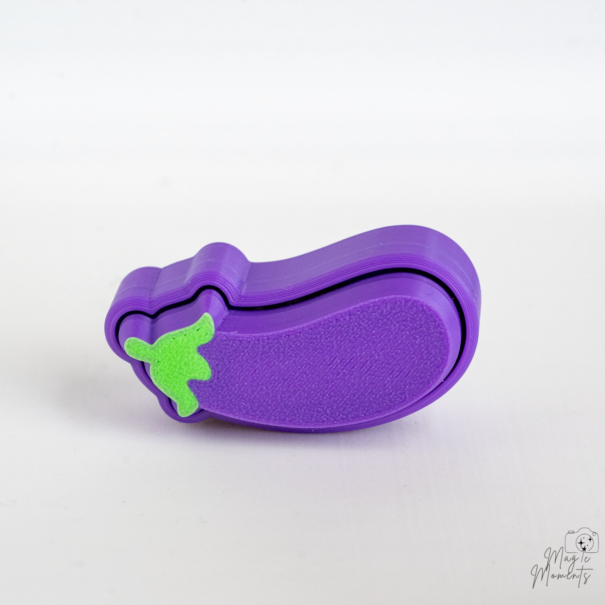 eggplant 3d printed clicker fidget