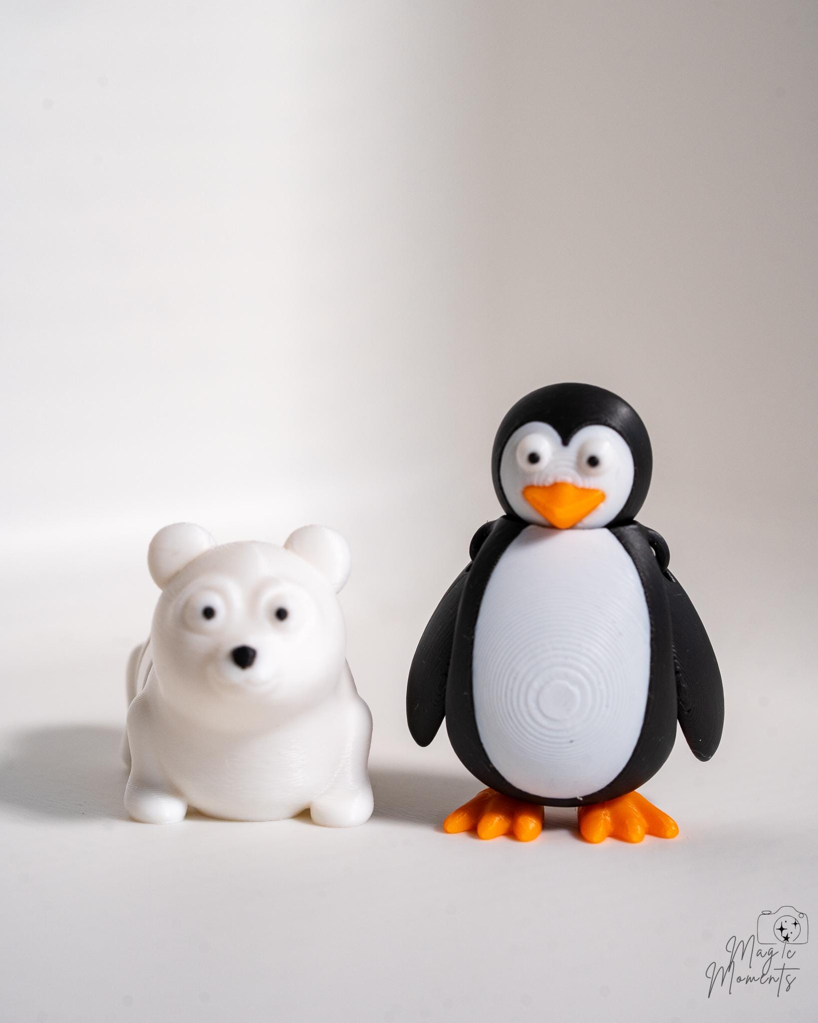 Arctic Animals Collection - 3D Printed Winter Decor Set