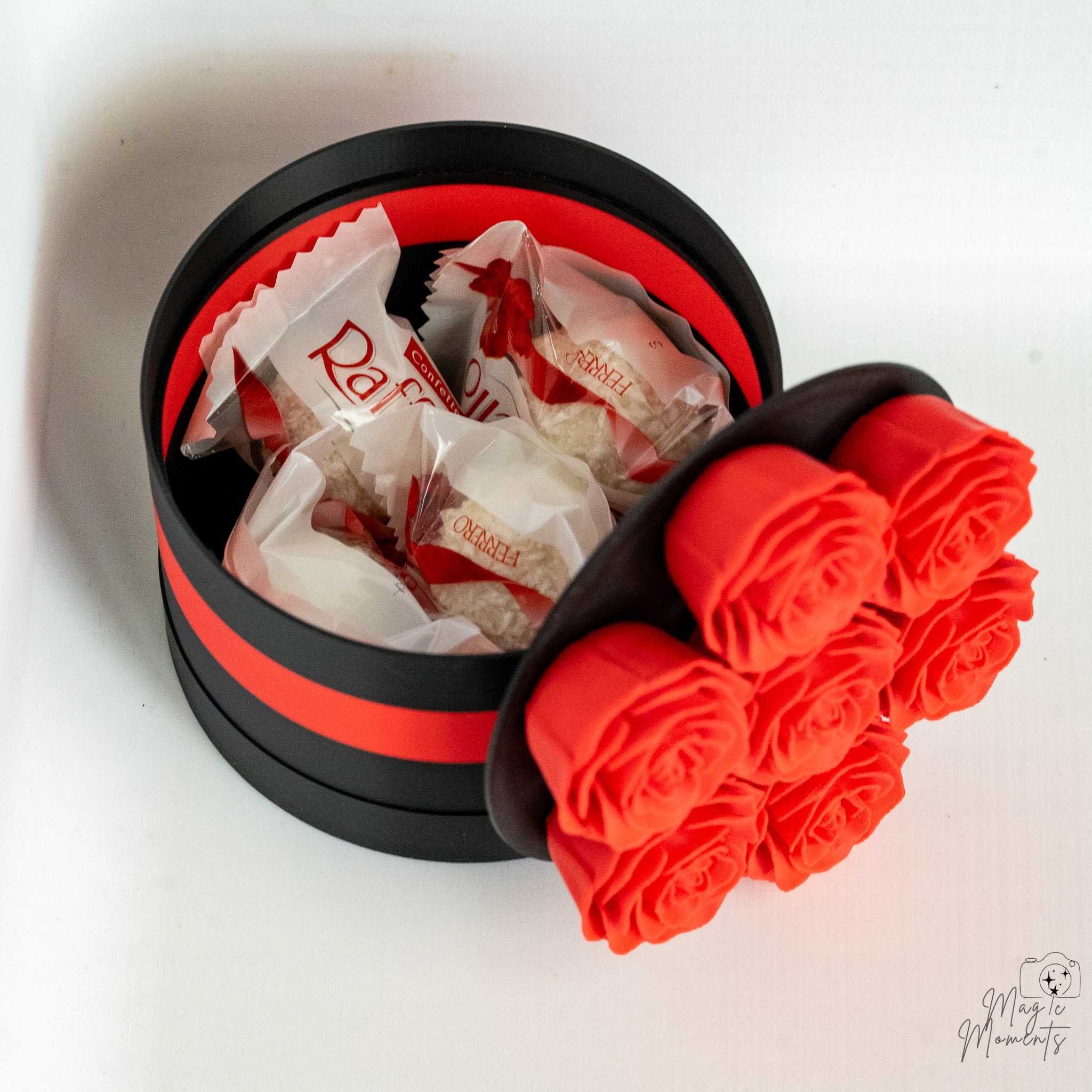 Rose Flower Box Gift with Chocolates | Luxury Gift for Her
