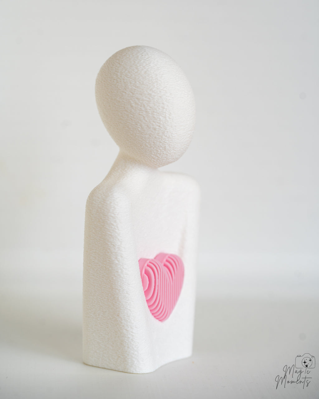 Heart Figurine Modern Love Sculpture Romantic Gift Minimalist Home Decor