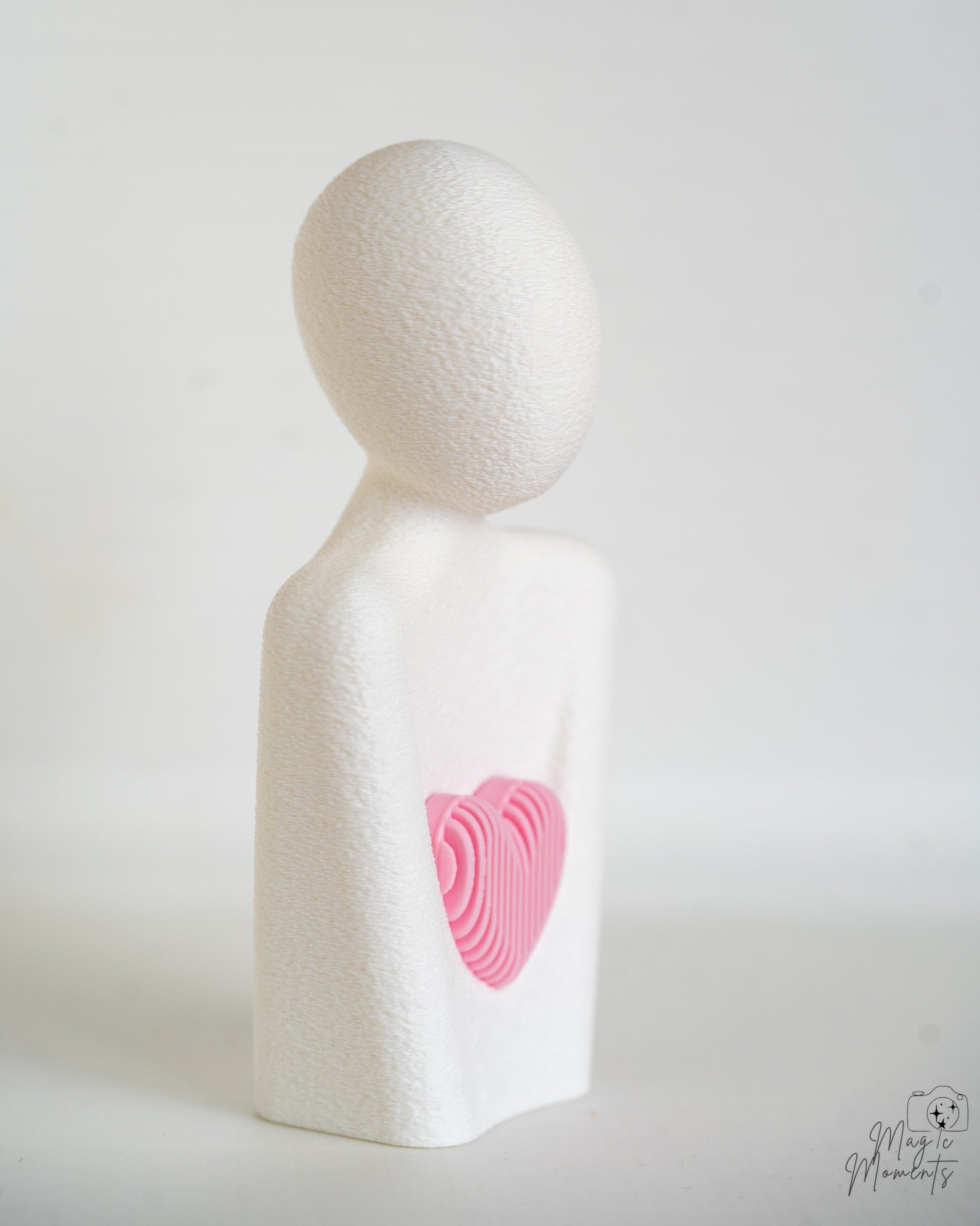 Heart Figurine Modern Love Sculpture Romantic Gift Minimalist Home Decor