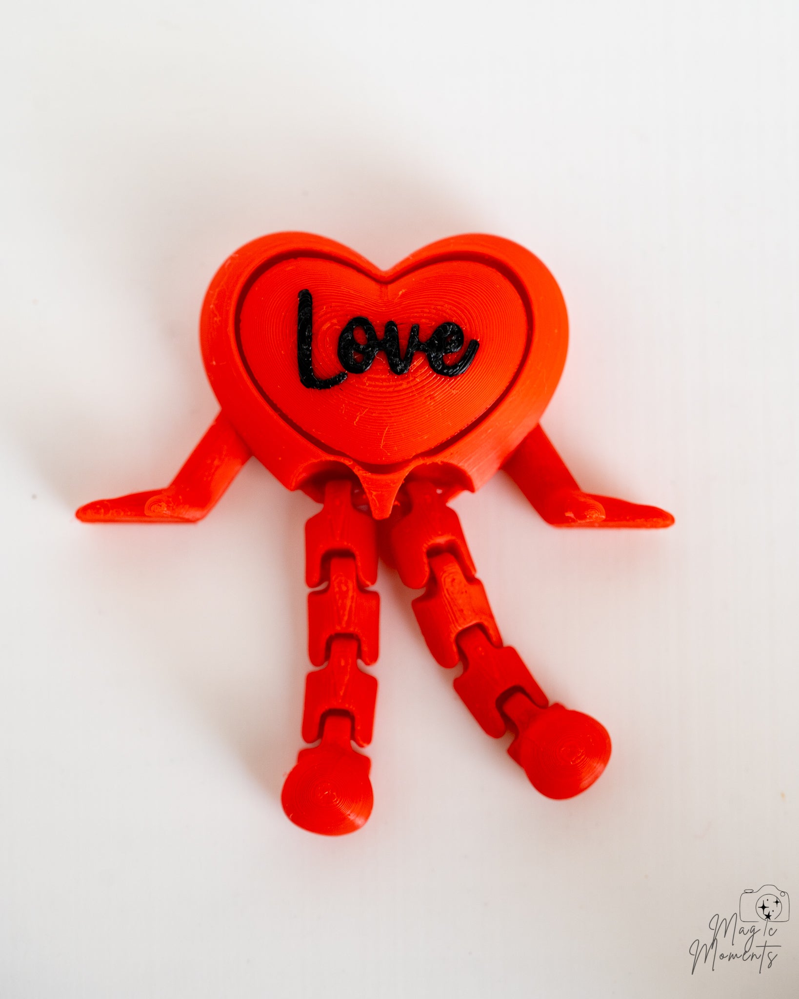 Love heart clicker decorative figure