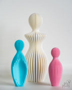 Modern minimalist family sculpture set