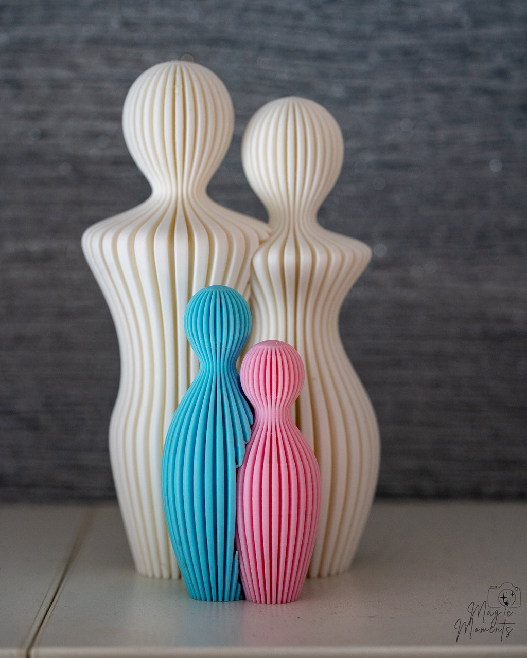 Abstract family sculpture set