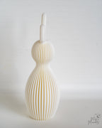 White bunny figure viewed from side