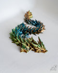 Metallic crystal dragon decorative figure
