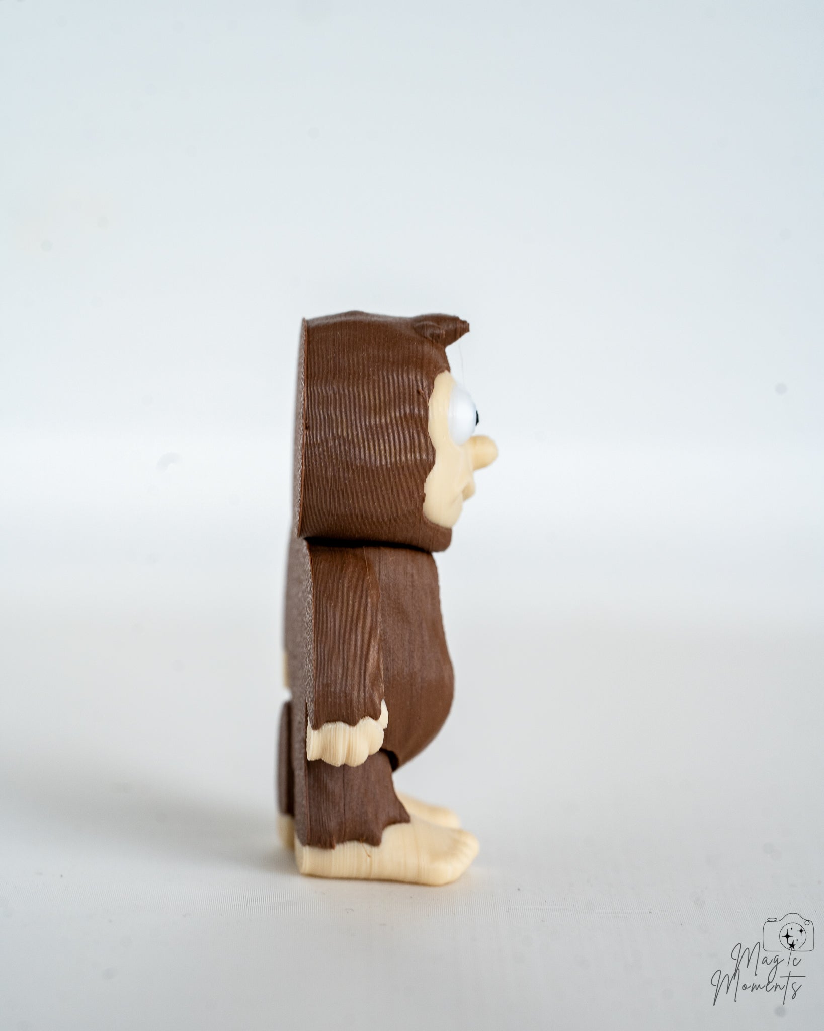 Sasquatch figure viewed from side