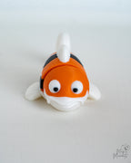 Articulated Fish Set - Koi, Salmon & Clownfish 3D Printed Decor