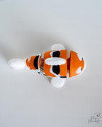 Articulated Fish Set - Koi, Salmon & Clownfish 3D Printed Decor