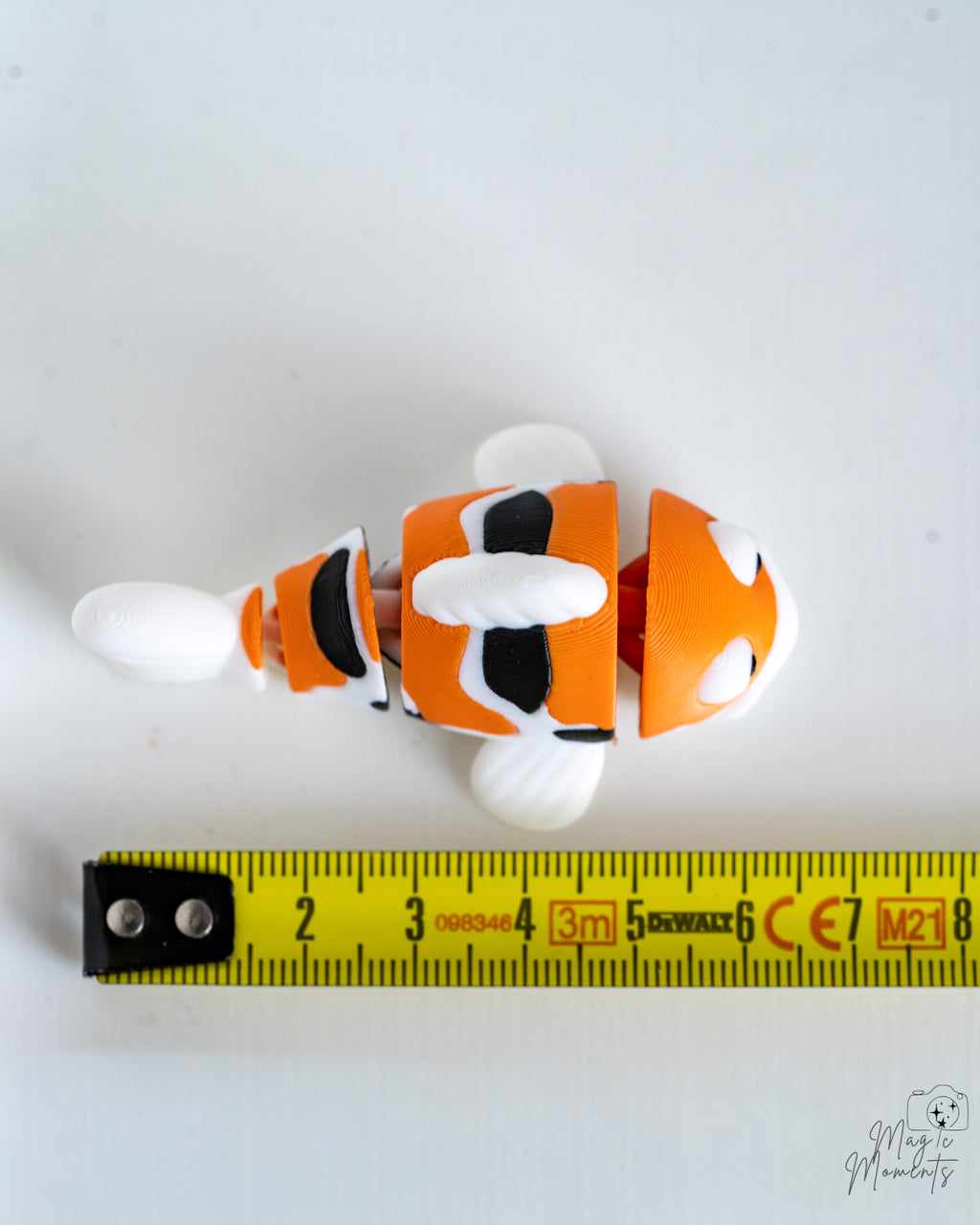Articulated Fish Set - Koi, Salmon & Clownfish 3D Printed Decor
