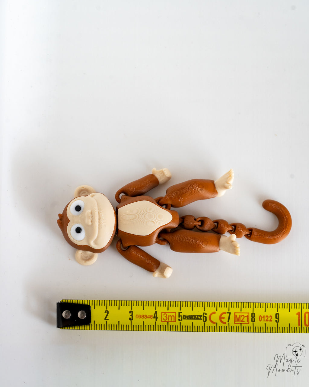 Articulated Monkey Set - 3D Printed Monkey Figurines with Tree Stump